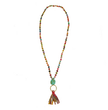 Load image into Gallery viewer, Kantha Tassel Necklace