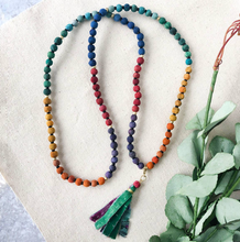 Load image into Gallery viewer, Chakra Tassel Necklace / Bracelet