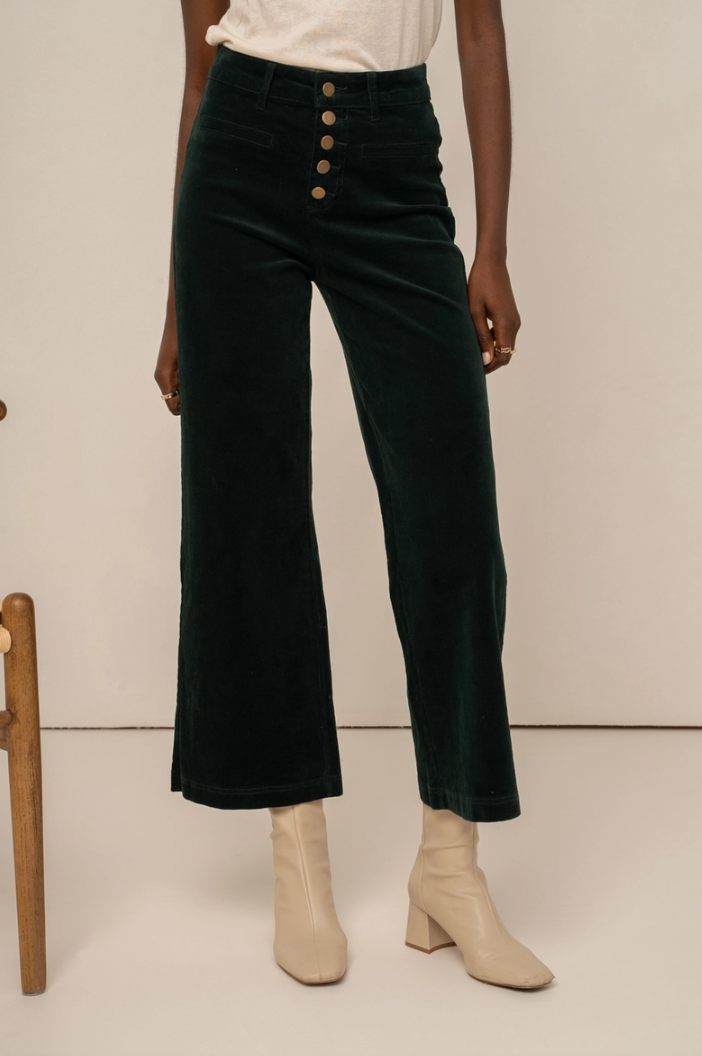 Valentina Velvet Cord Wide Pants