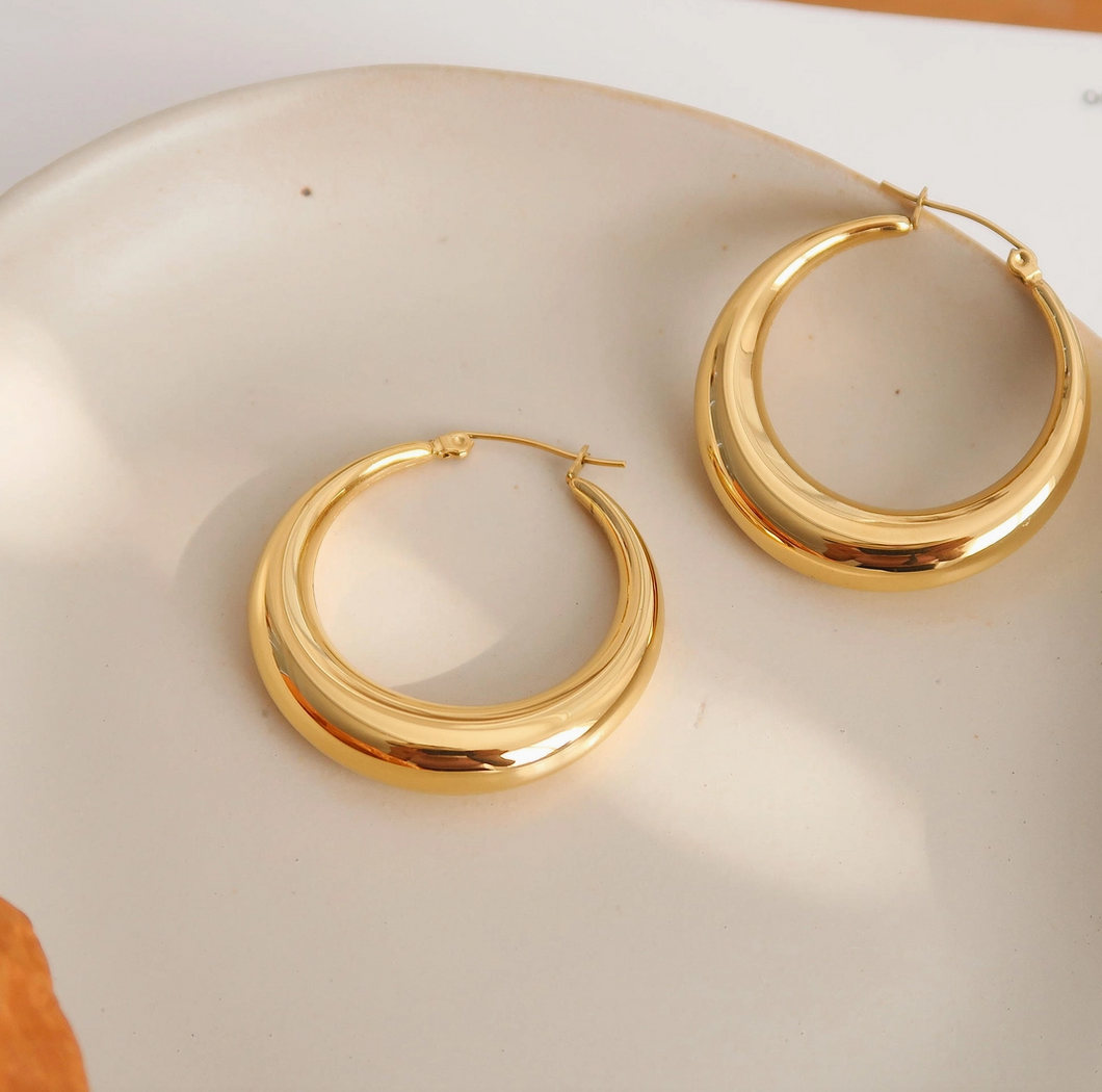 Galene Classic Large Hoop Earring