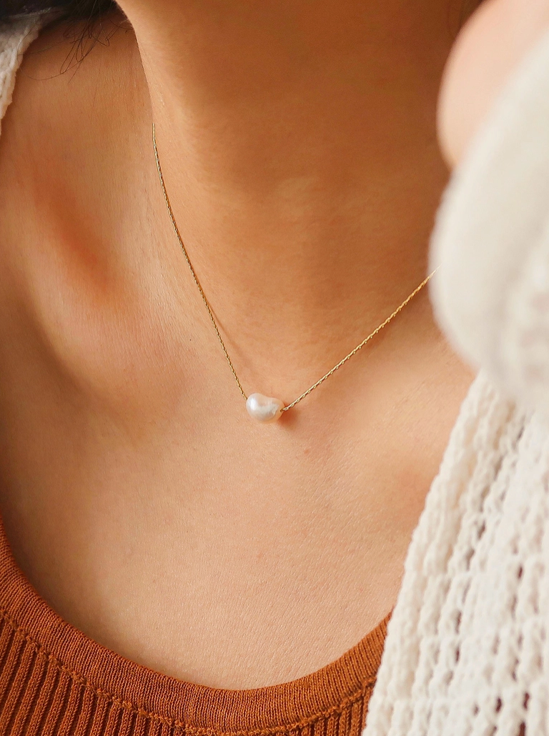 Kinney Natural Pearl Necklace