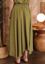 Load image into Gallery viewer, Olive Midi Skirt
