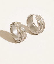 Load image into Gallery viewer, Gevrey Non-Tarnish Silver Hoop Earrings
