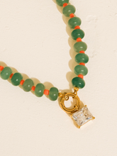Load image into Gallery viewer, Annecy 18K Gold Non-Tarnish Boho Beaded Cz Necklace
