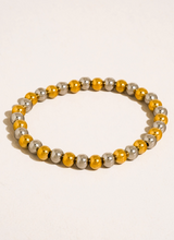Load image into Gallery viewer, Perlisse 18K Gold Non-Tarnish Two Tone Beaded Bracelet
