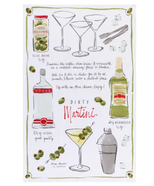 Martini Dishtowel