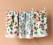 Load image into Gallery viewer, Berry Patch Bakers Floursack Dishtowels - Set of 3

