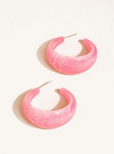 Load image into Gallery viewer, Ines Resin Hoop Earrings
