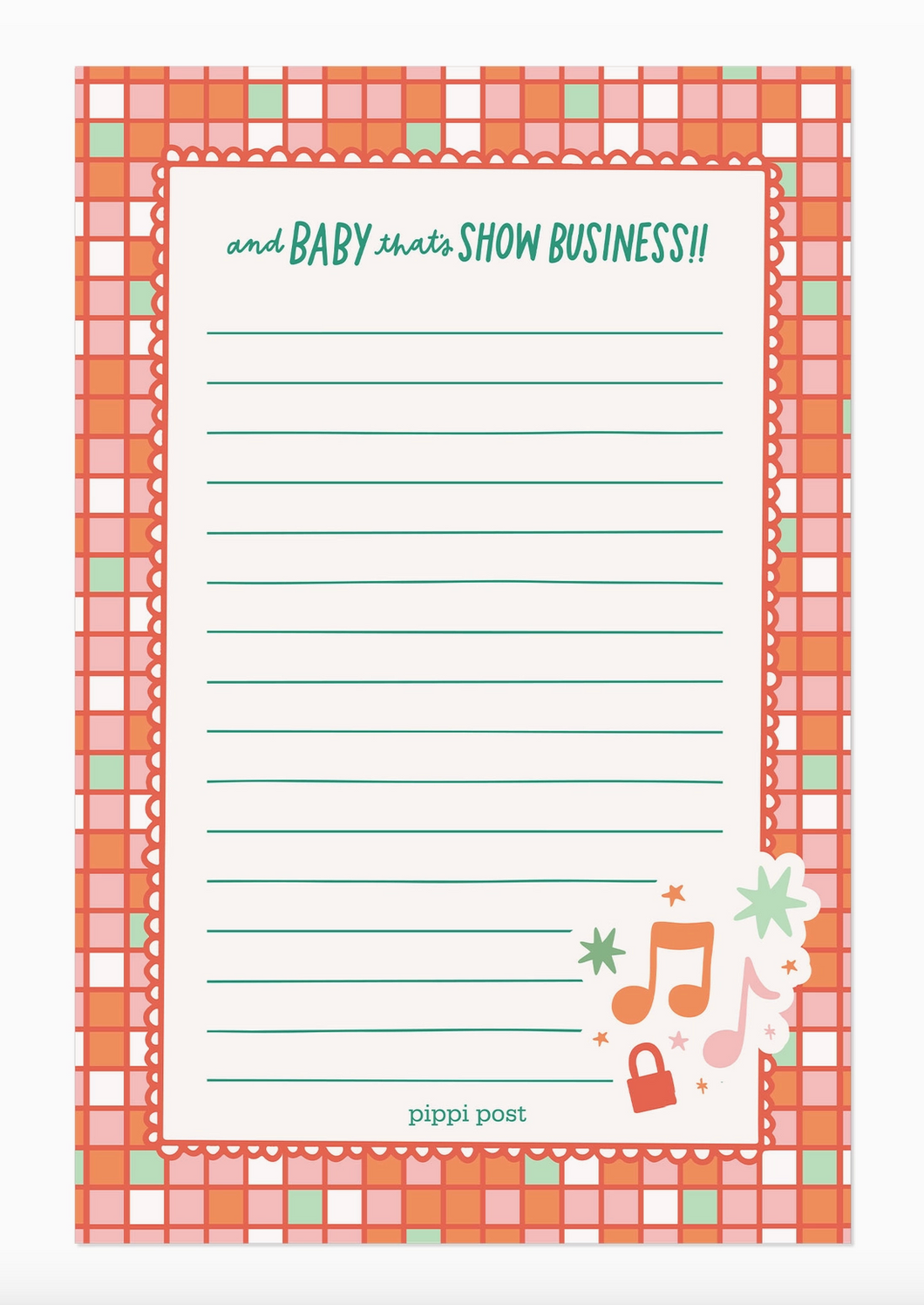 Baby That’s Show Business!! Notepad