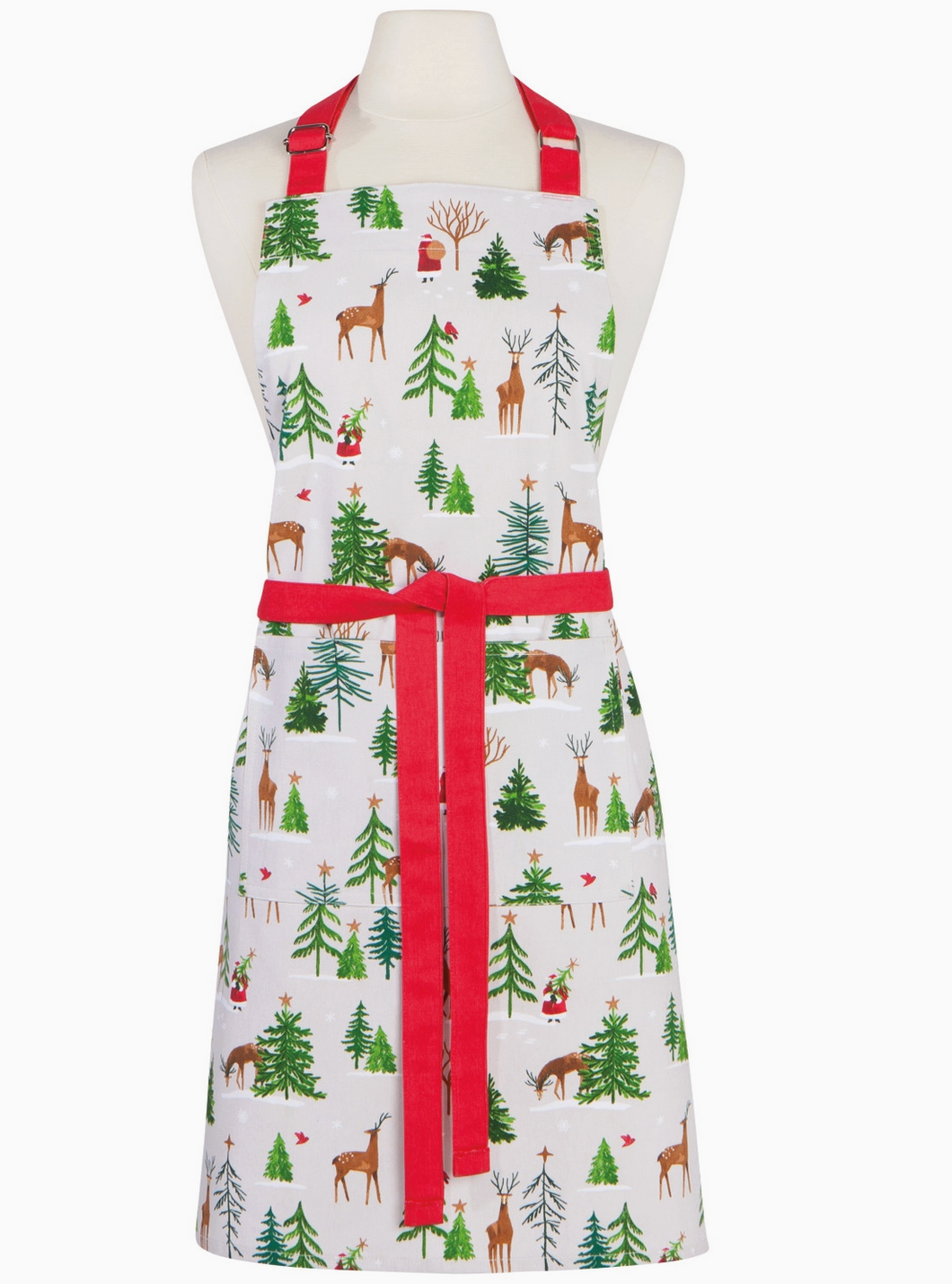 Santa's Reindeer Christmas Chef Apron