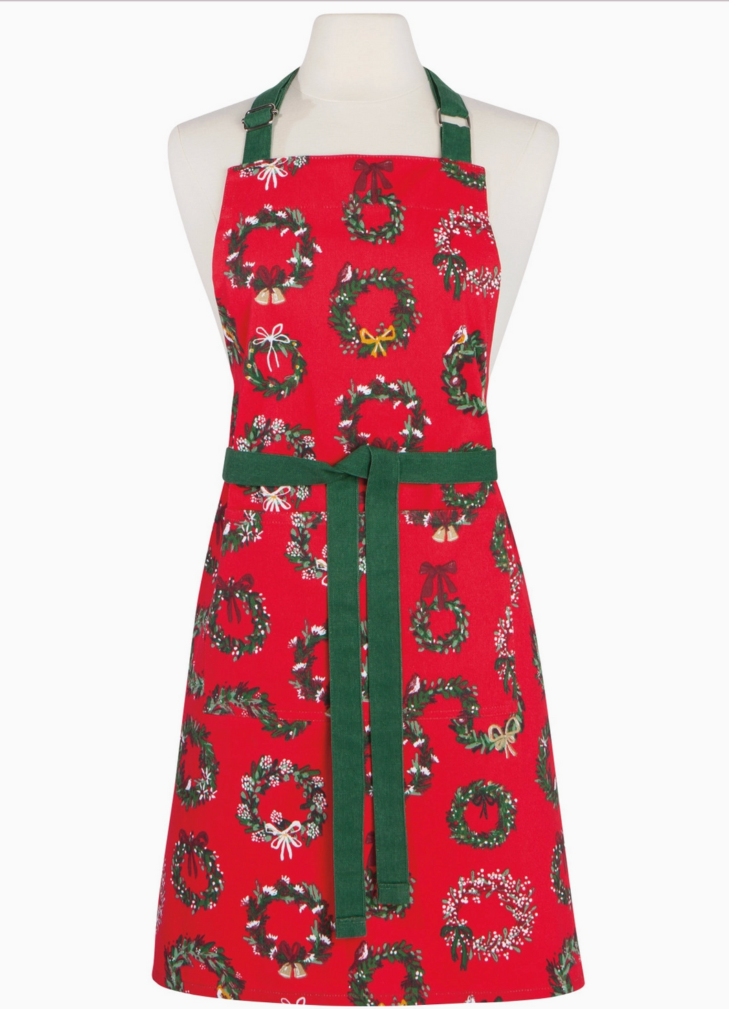 Wreaths Christmas Chef Apron