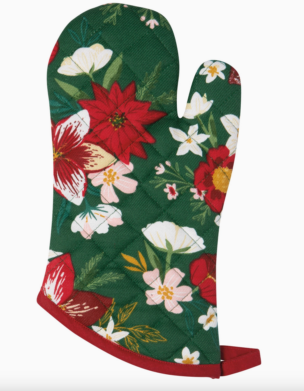 Amaryllis Christmas Oven Mitt