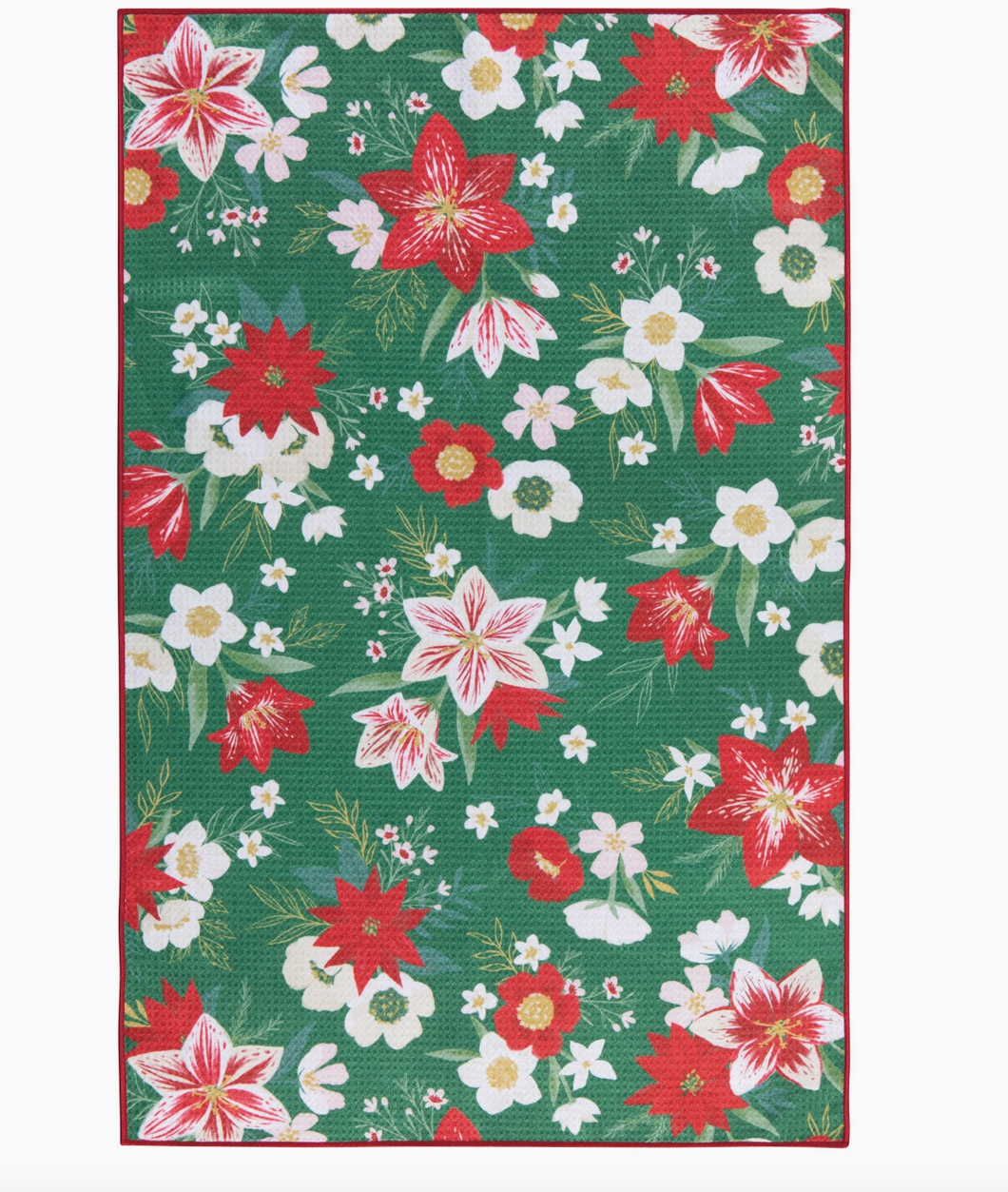 Amaryllis Christmas Microfiber Dishtowel