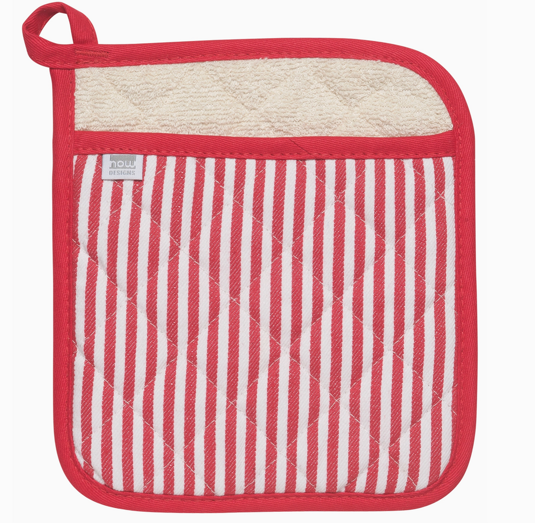 Superior Red Narrow Stripe Potholder