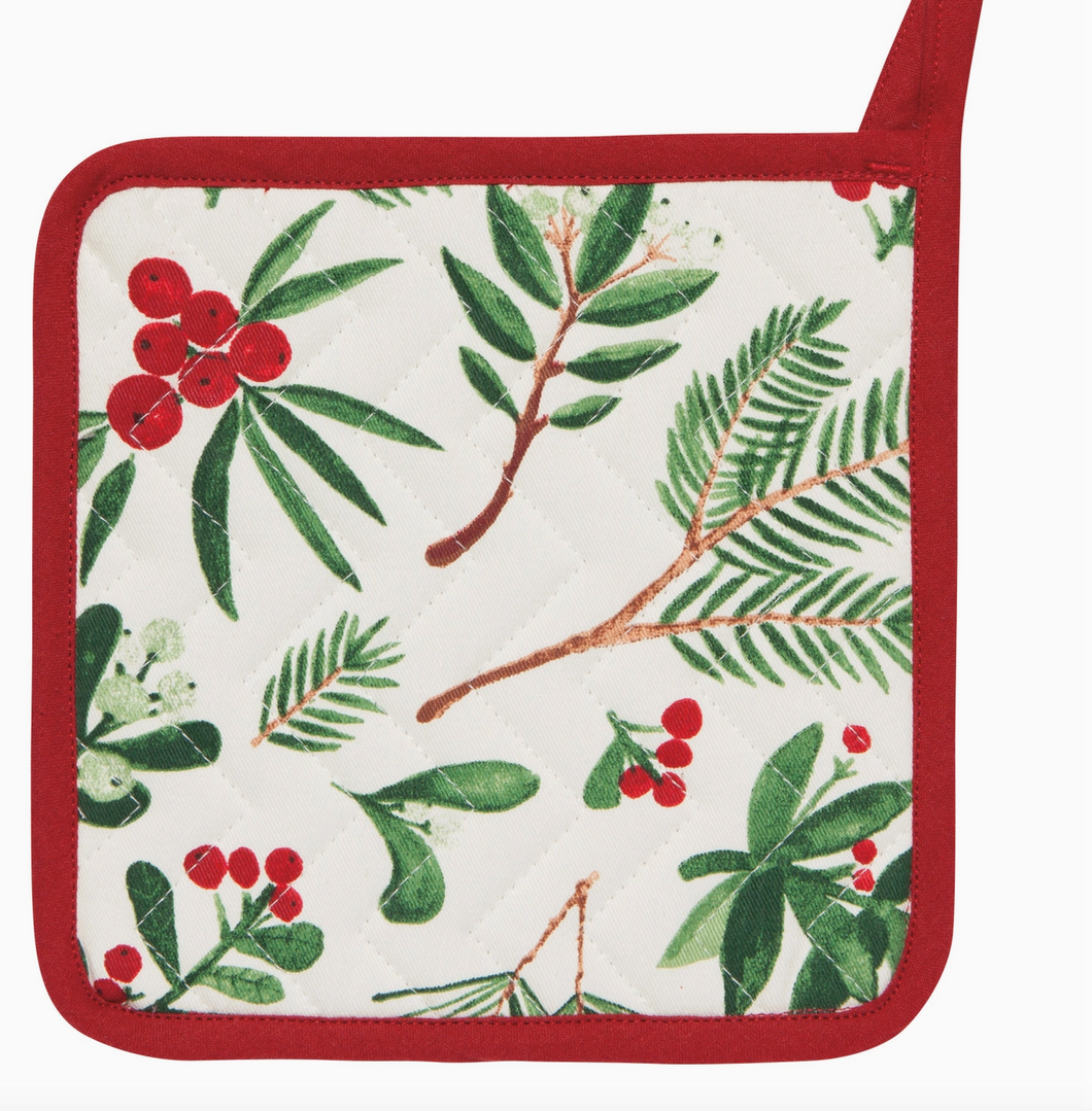 Winterberry Christmas Chef Potholder