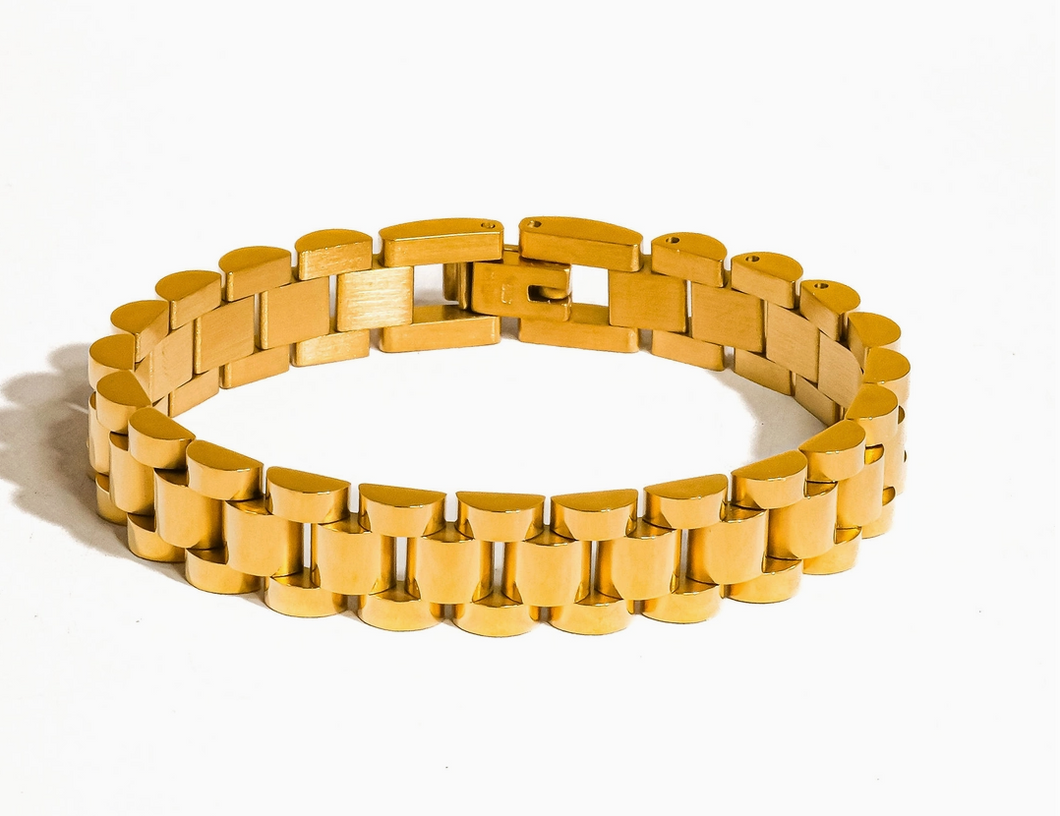 Yannick 18K Gold Non-Tarnish Watchband Bracelet
