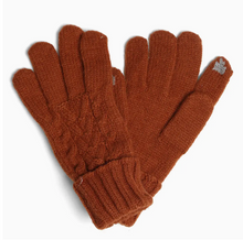 Load image into Gallery viewer, Colored Cable Knitted Flip Cuff Touch Gloves
