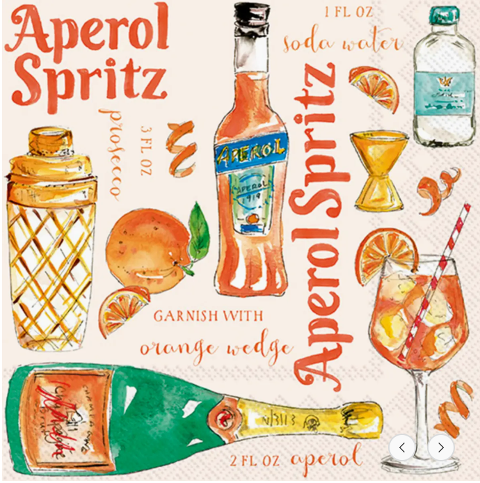 Aperol Spritz Napkins