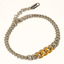Load image into Gallery viewer, Belfort 18K Gold Non-Tarnish Two-Tone Chain Bracelet
