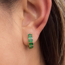 Load image into Gallery viewer, Clariel 18K Gold Non-Tarnish Minimalist Hoop Earrings
