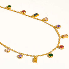Load image into Gallery viewer, Veloutine Multicolor Charm Necklace
