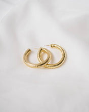 Load image into Gallery viewer, Rhea Gold Hoops
