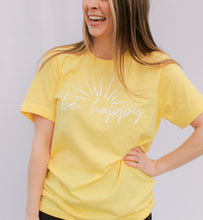 Load image into Gallery viewer, Adult Be Happy T-shirt
