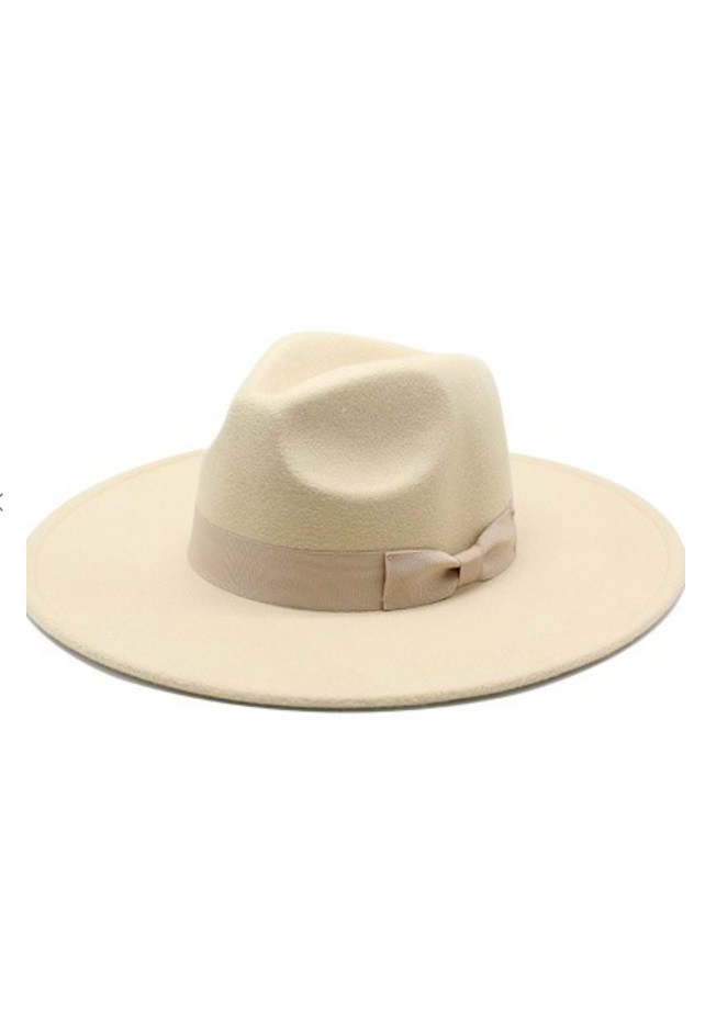 Felt Bow Panama Hat