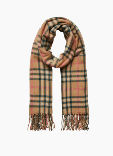 Pink Holiday Plaid Scarf